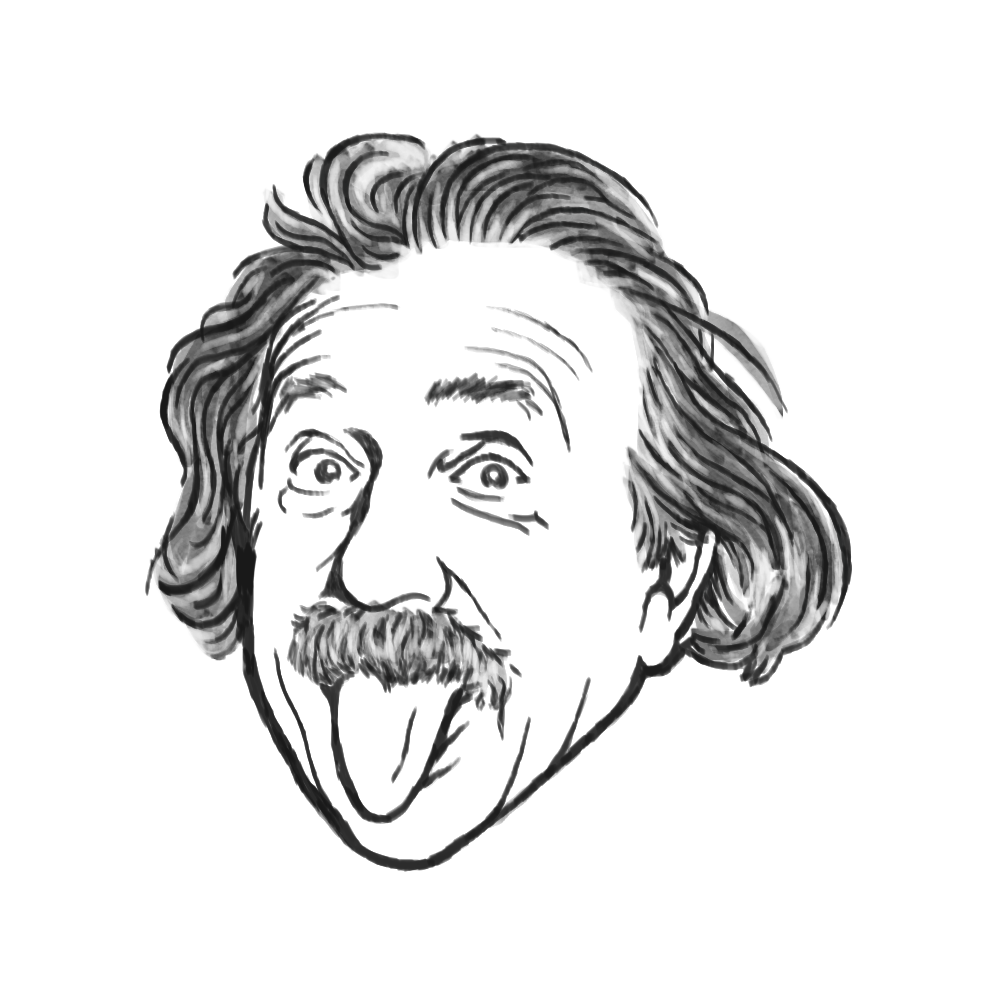 Einstein gezeichnet